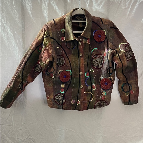 Alex Kim Jackets & Blazers - Alex Kim Artisan Embellished Multicolor Women's Jacket L